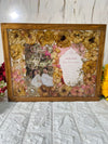 Rectangular LED Varmala Preservation Photo Frame with Couple Photo and Weeding card  with kalgi  Preserve Varmala