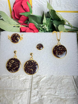 Resin Arch Shape Block with infinity sign & Butterfly's Sign With Flowers / Resin completely Pendent set with Real Roses Petals Flowers Preservation
