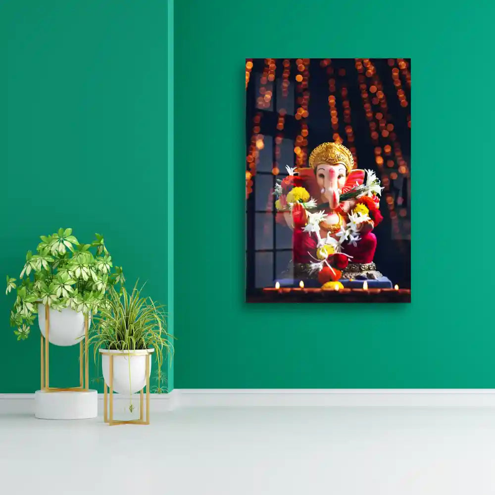 Abstract Decorative Lord Ganesha Acrylic Art