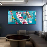 Abstract Flowers And Butterfly Acrylic Art