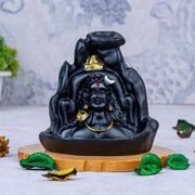 Adiyogi Shiva Statue dhoop batti Holder Decorative Showpiece with 10 Free Smoke Backflow Scented Cone Incenses For Table, Car Dashboard , Office, Home Decor
