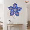 affordable blue mandala star shape wall art