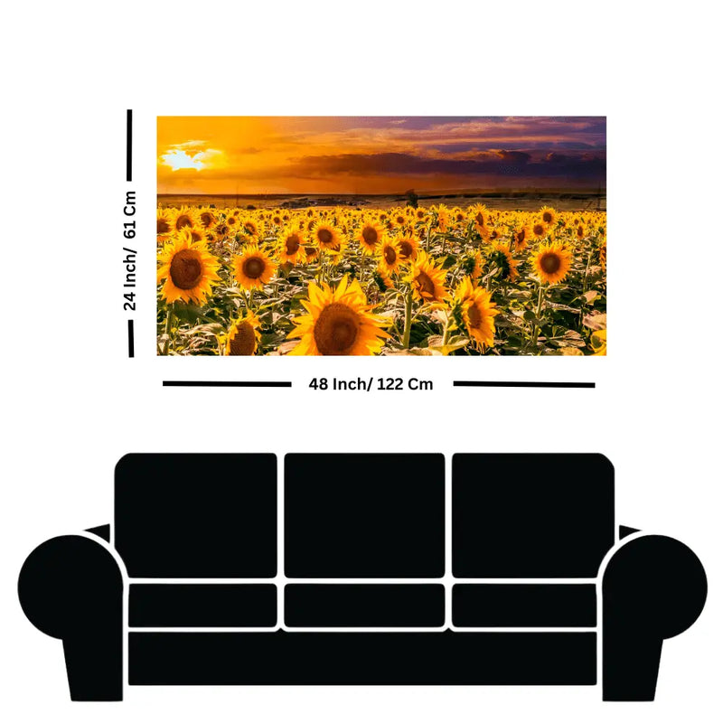 Affordable Sunflowers on The Sunset Wall Paintings