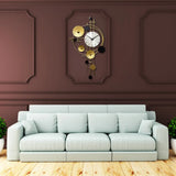 Attractive Circular Metallic Plates Wall Clock For Sale