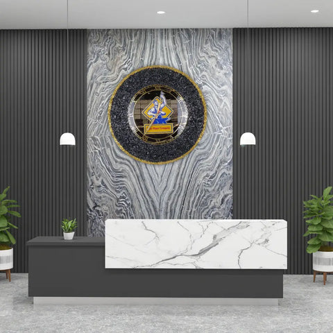 Big Black Wall Clock For Bar