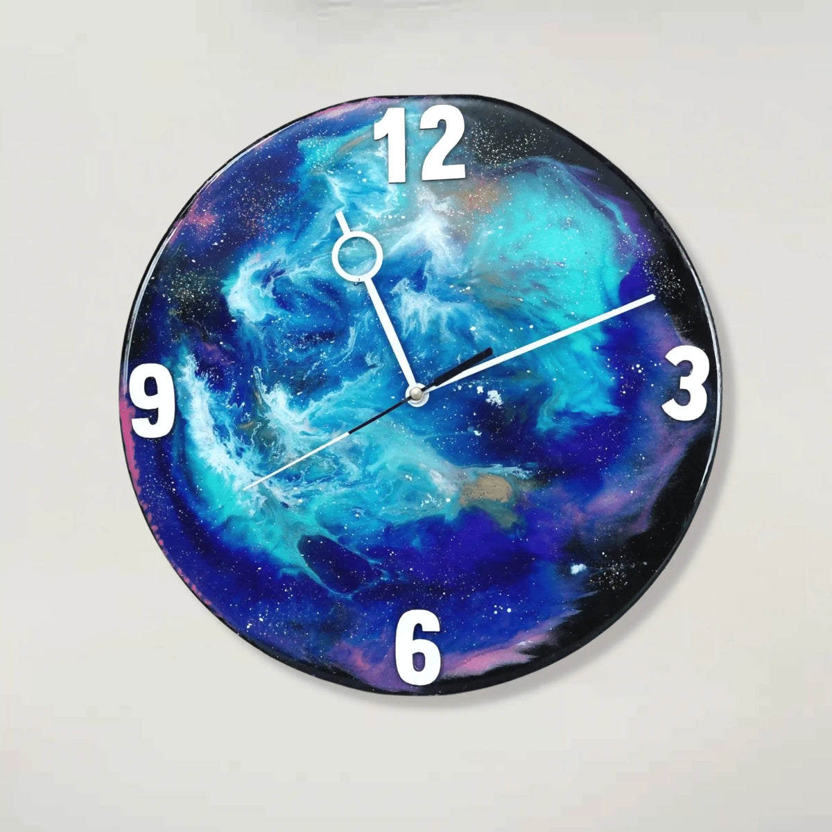 black-blue-galaxy-effect-wall-clock-price