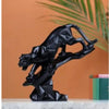 Black Jaguar Showpiece Statue office table decor for sale