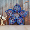 shop blue mandala star shape art designs