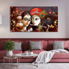 Buy Colorful Lord Radha Krishna with Flute canvas painting online