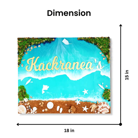 buy custom beach theme resin nameplate