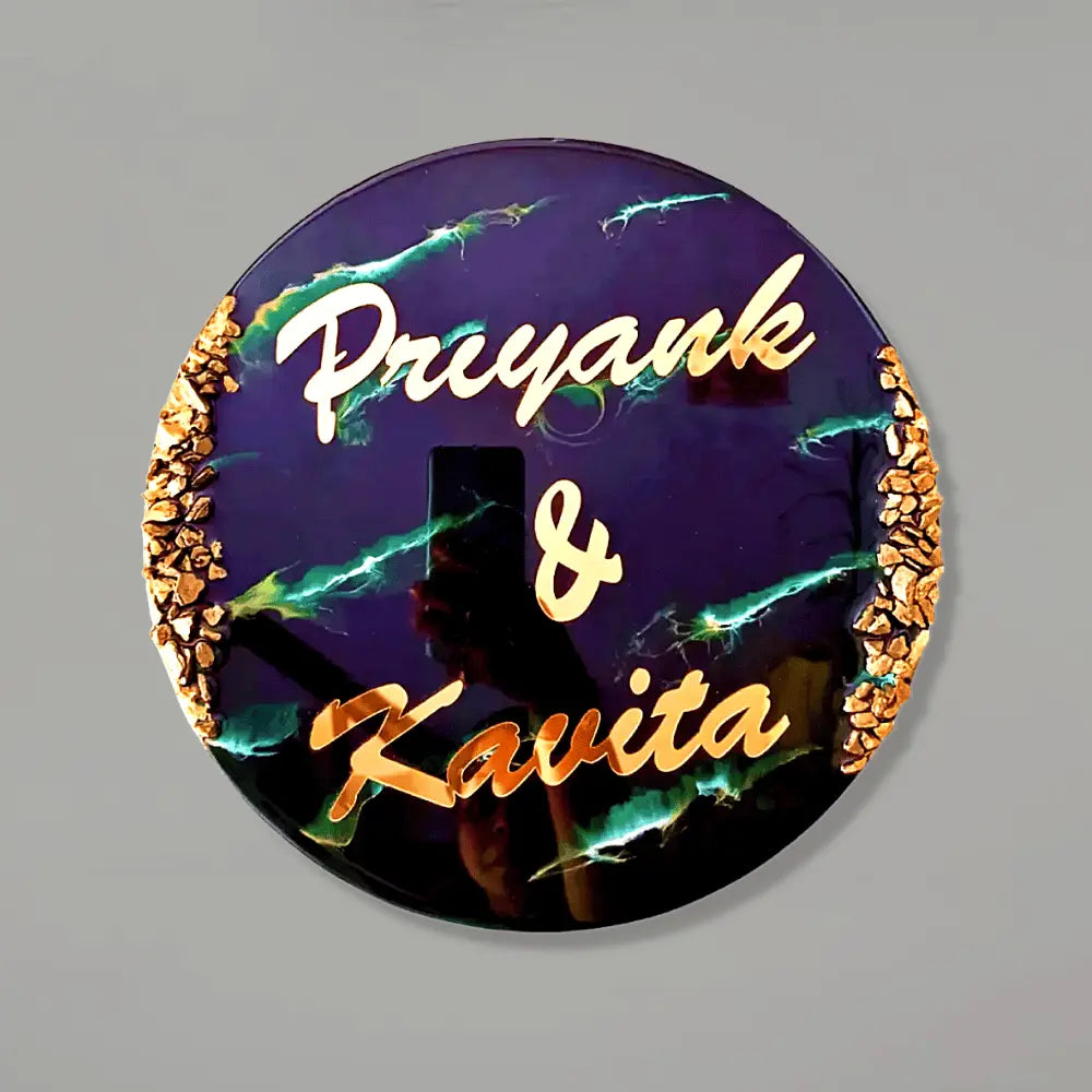buy custom marble effect resin nameplate
