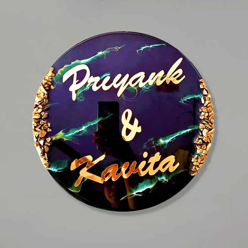 buy custom marble effect resin nameplate