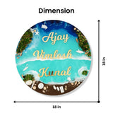 shop custom ocean round name plates