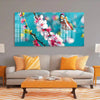 Buy Flowers And Butterfly Acrylic Wall Art