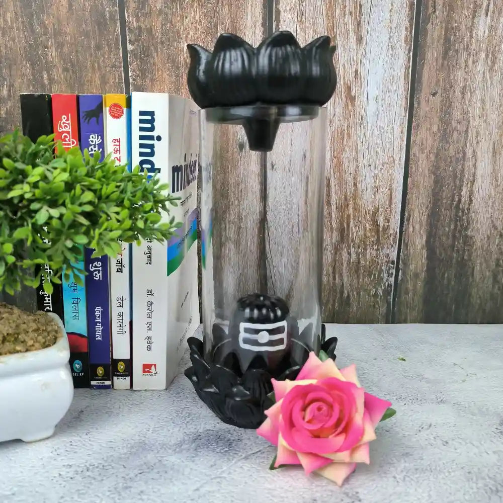 Buy Glass Lord Shiva Incense holder for pooja ghar