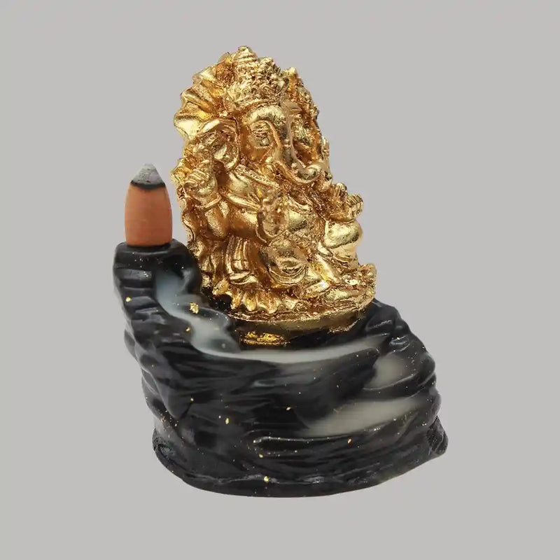 Gold Plated Ganeshji Statue for table docor