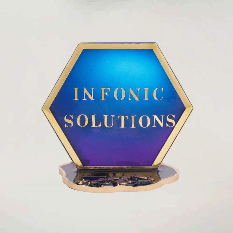 buy purchase handmade office desk resin nameplate