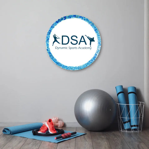Handmade Resin Sports Company Logo Frame With LED Light