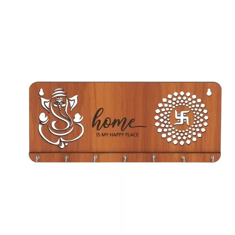Buy Happy Place Wooden Key Holder