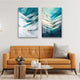 Light Blue and White acrylic wall art