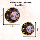 buy-resin-flower-preservation-photo-frame-round-wedding-garland-online