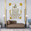 Buy Resin Golden White Hare Krishna Mantra Frame Rectangle (24x36 Inch) Online