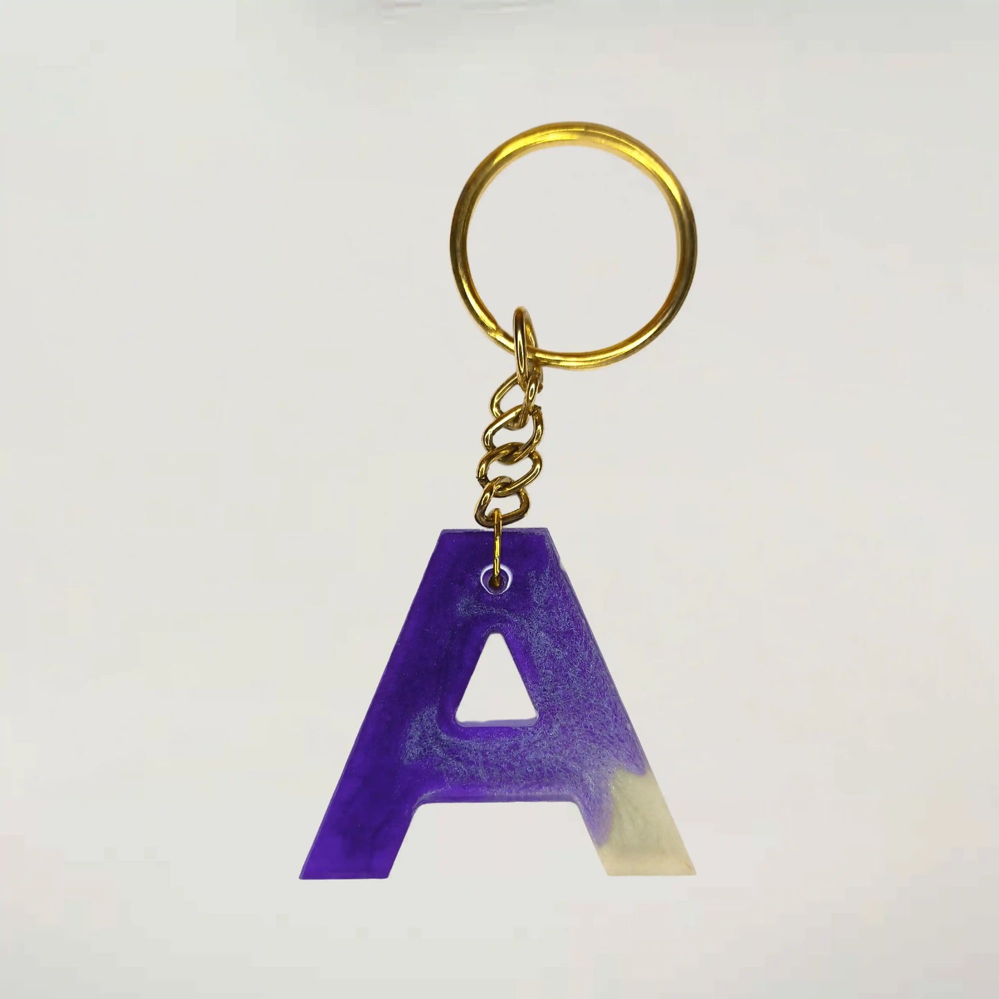 Buy Stylish resin keychains with A initials For Father's Day