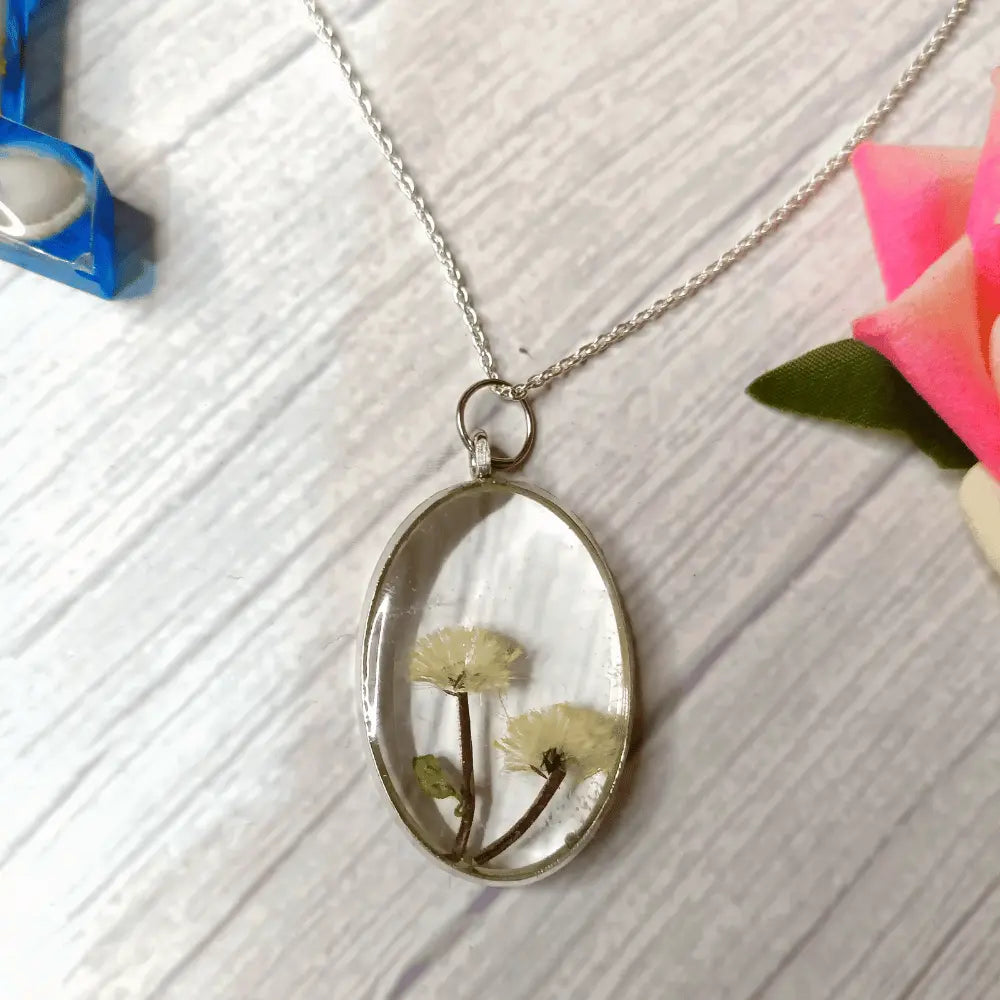 buy Products Transparent Resin Pendant Jewellery With Real Flower