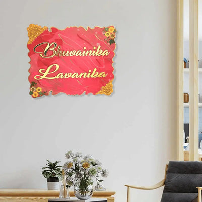 Trendy Resin Name Plates for Kids Bedrooms