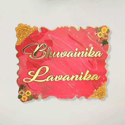 buy trendy resin name plates for kids