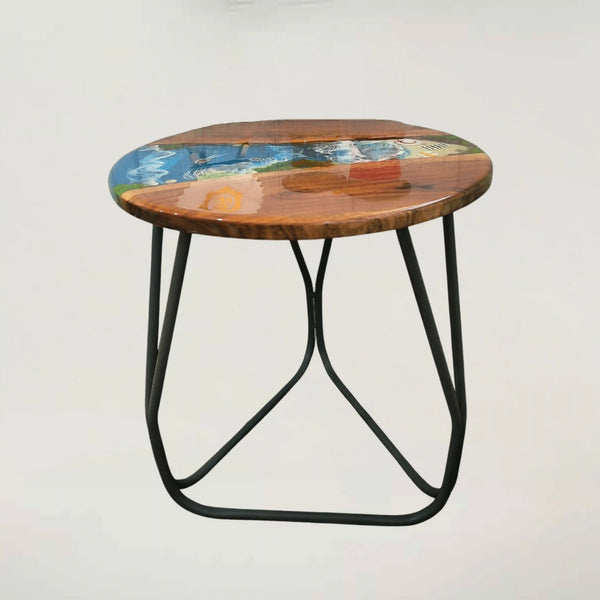 Resin Wood Table With Ocean Effect(Side Table/Center Table)