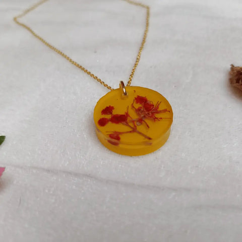 buy Unique Resin Jewellery With Preserved Baby Flower