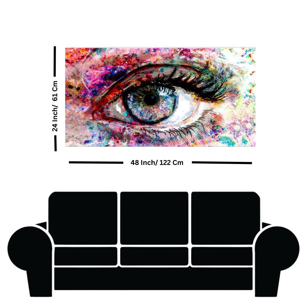 Beautiful Colorful Eyes Modern Art Canvas Wall Painting