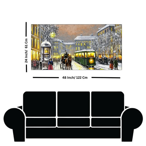 Modern Art Street Canvas Print Wall Painting