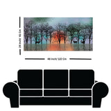 Enchanted Forest Sunset Wall Art Painting