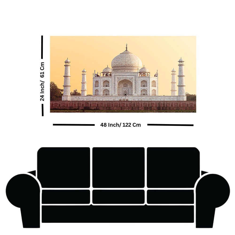 Taj Mahal Canvas Modern Wall Painting