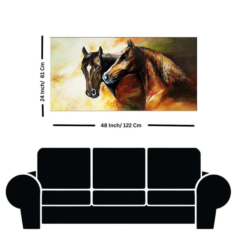 Galloping Horses Canvas Wall Painting