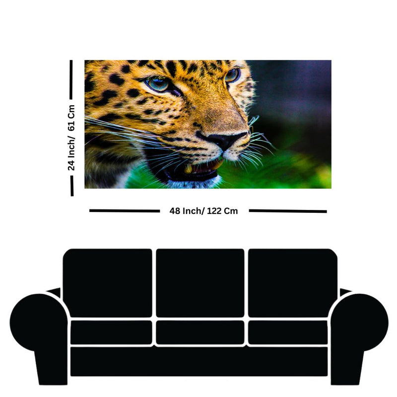 Leopard Face Canvas Wall Art Painting
