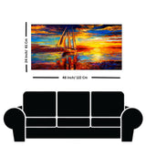 Sunset Modern Art Canvas Print Wall Painting