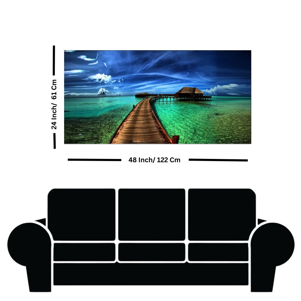 Tropical Paradise Canvas Wall Painting