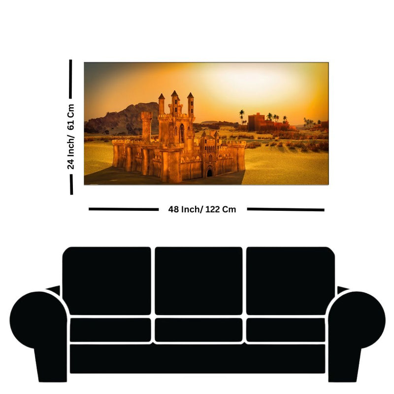 Arabic Small Town Modern Canvas Wall Painting