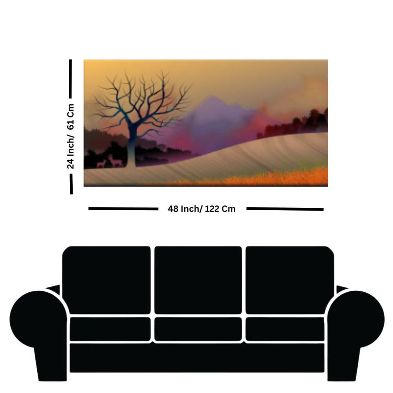 Serene Nature Landscape Canvas Wall Painting