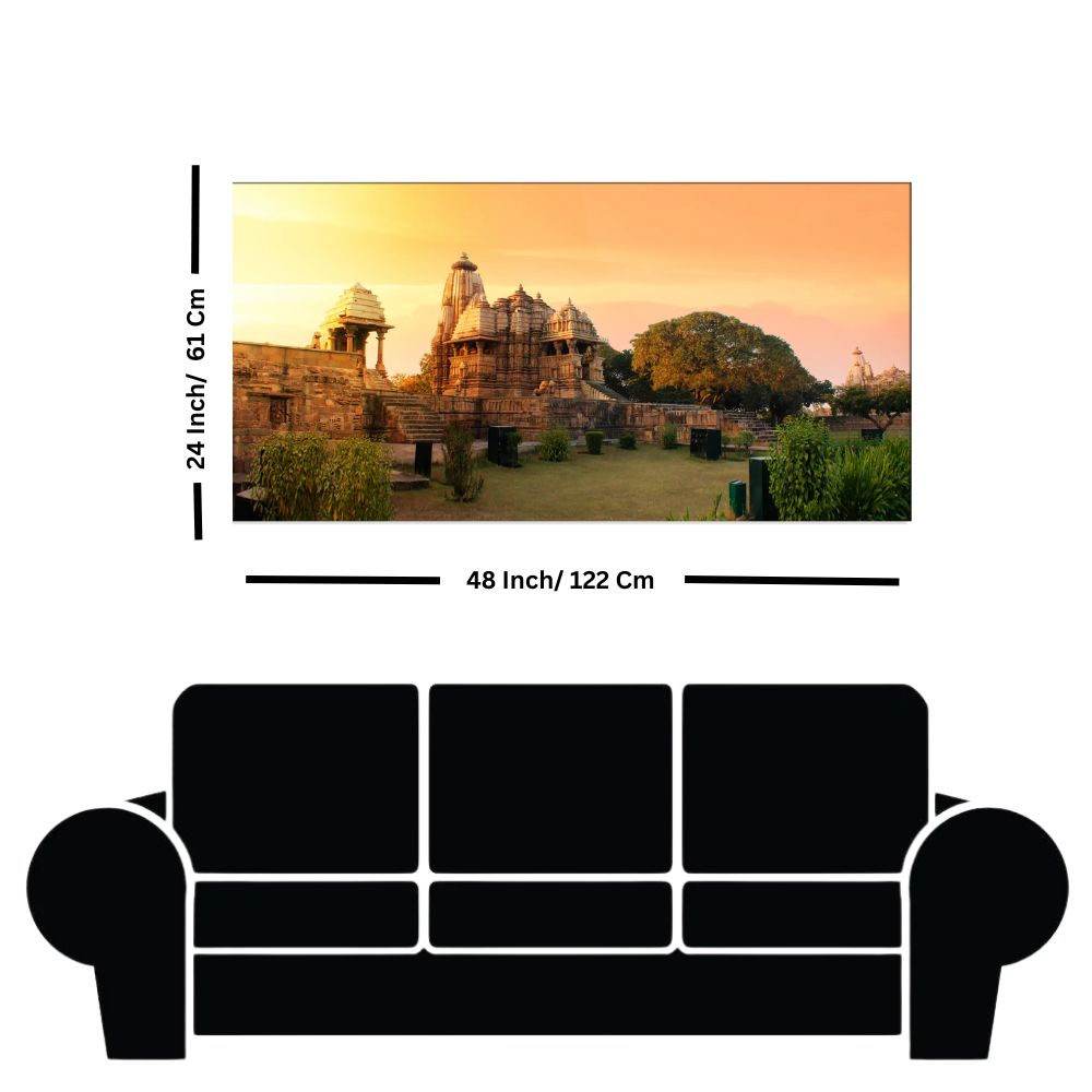 Khajuraho Temple Canvas Print Wall Painting