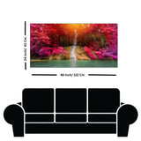 Abstract Flower Sunset Canvas Wall Painting