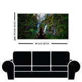 Meditation Waterfall Canvas Wall Art Painting