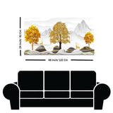 Golden Serenity Landscape Canvas Wall Painting
