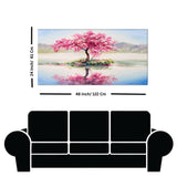 Japanese Cherry Blossom Tree Canvas Wall Painting