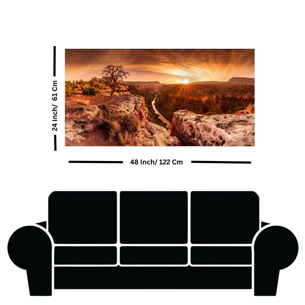 Grand Canyon Sunset Canvas Print Wall Painting