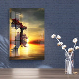 Contemporary Amazing Tree In The Sunset Acrylic Wall Art