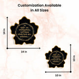 Leaf-Shaped Resin Gayatri Mantra Frame